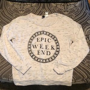XS H&M Epic Weekend Sweat Shirt